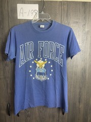 Vintage U.S. Air Force Shirt Adult Medium Blue Short Sleeve Graphic T-Shirt