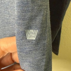 Mack Weldon Silver long sleeve T-shirt large blue EUC