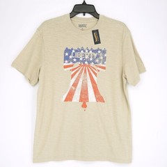 Cremieux Men’s T-Shirt Liberty Crew M Beige 100% Cotton NWT