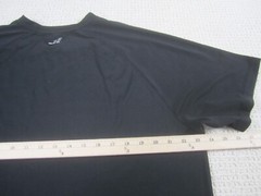 BCG Shirt Mens Large Black Athletic Gym Short Sleeve Polyester Spandex Crew Neck