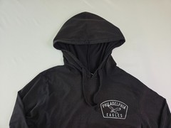 47 Brand Mens Dusted Jet Black Long Sleeve Hoodie Size S Philadelphia Eagles