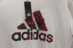 NEW Rare Masters Adidas T-Shirt Mens Size XL Pink Azalea Adidas Logo Augusta GA