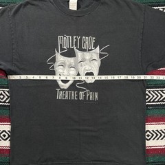Vintage Motley Crue Theatre of Pain Tour T Shirt Mens L 2005 Black