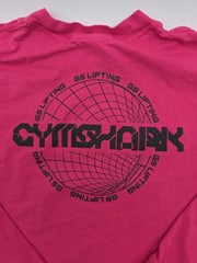 Gymshark Lifting T-Shirt Men M Pink Graphic Cotton Tee.#45210