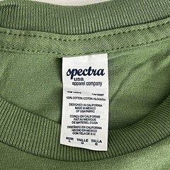Spectra USA Apparel Men T-Shirt Size L Tired Santa Christmas Graphic Print Green