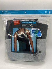 Hanes Blue Label Comfort Blend Tagless Tanks (Pack of 4) New With Tags Size XL