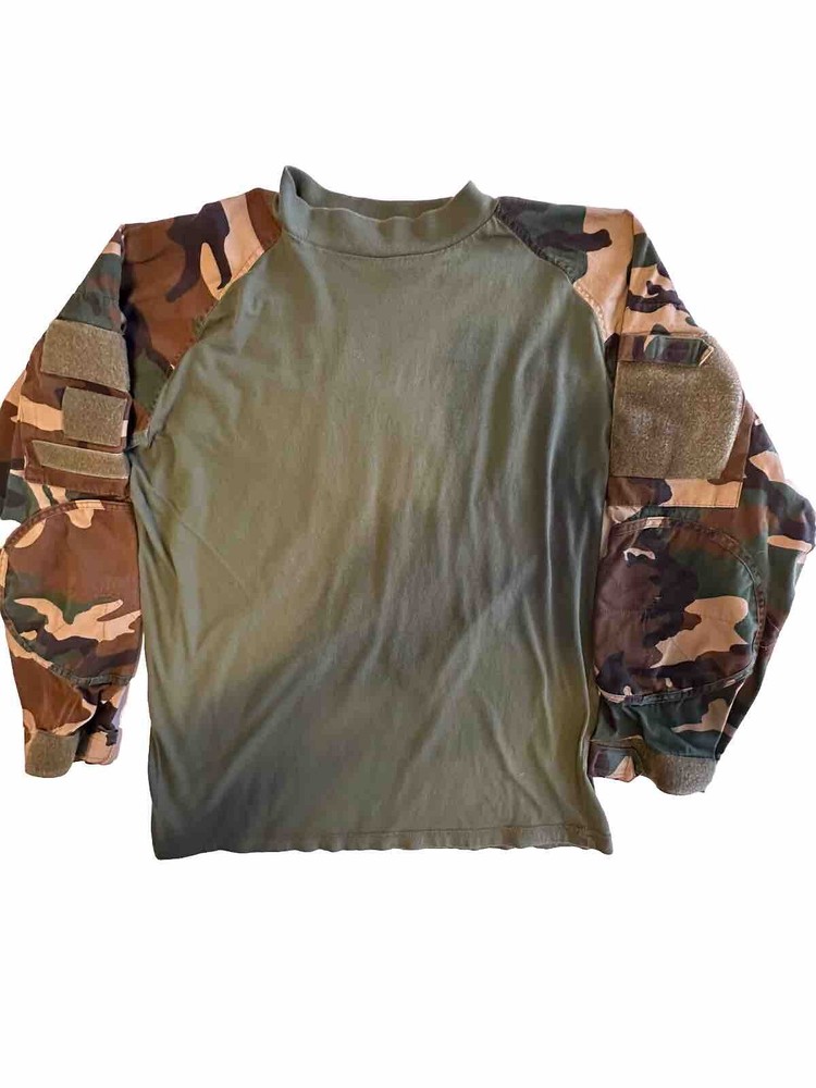 Rothco Military Hunting Camouflage Green Mens Shirt Long Sleeve Size Medium