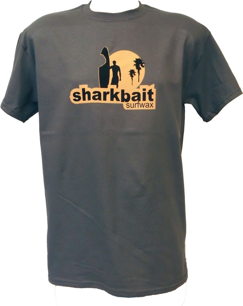 Sharkbait Sunset Tee Charcoal, 100 % 5.4 oz Cotton HAVE SOME GUTS!