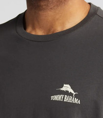 Tommy Bahama Men’s SZ L Gray Shell on Wheels Short Sleeve Graphic Tee New