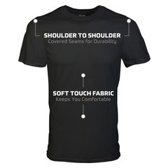 Camisetas Crew Para Hombre, Paquete Multiple, Estilo G1100, Negro/gris Depor…