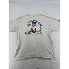 Hanes Beefy-T Shirt Mens XL Tee Cream 2006 VTR National Triumph GT6 Car Graphic
