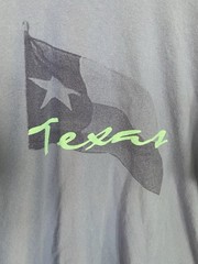 Vtg Texas Flag Men T-Shirt XL Light Purple / Teal Graphic Tee Men’s X Large