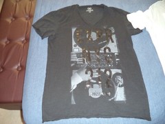 BUNDLE LOT OF 3 MEN’S MEDIUM EXPRESS NYC T-SHIRTS 2 CREW & 1 V-NECK TEE LOYALTY