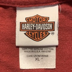 Vintage Harley Davidson Chandler Arizona Graphic Print Red TShirt XL Made In USA