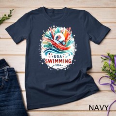 USA 2024 United States Athlete American Swimming 2024 USA Unisex T-shirt
