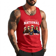 1776 National Champs Presidents USA American 4th of July Tank Top