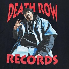 NEW Death Row Records Shirt Mens Large Black Snoop Dogg West Side Front Graphics