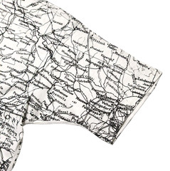 New Vintage Germany Map SCREEN STARS USA T Shirt XL All Over Print Puff Graphic