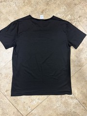 Black Canada Logo Graphic Print T-Shirt M Polyester Elastane Short Sleeve