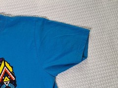 Kenya Africa Embroidered Colorful Souvenir Blue T-shirt Size L African Prints