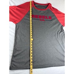 Ole Miss Rebels Performance Raglan Shirt Mens XL Grey Red Excellent NCAA Tee