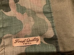 RECOLOURED ARMY SCOTCH & SODA TWILL CAMO BUTTON UP LONG SLEEVE ( MENS L ) AS IS