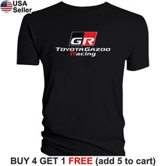 Toyota Gazoo Racing T-Shirt TGR Logo TRD JDM Motorsport GR Supra F1 Sport BTY11