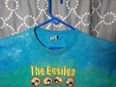 Rare Graphic THE BEATLES Yellow Submarine-Liquid Blue Tag Tie Dye ShIrt Size XL