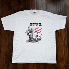 Cowboy Survivor PDX Oregon Vintage T Shirt Portland West Coast Travel Cactus