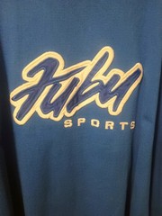 FUBU SPORTS Men’s Blue Embroidered Logo T-Shirt Size 6X Big & Tall Short Sleeve