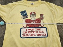 Vintage 1987 SEC Dr Pepper Tailgate Trivia Medium College Football GRAIL T Shirt