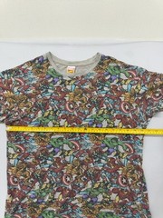 Marvel Comics Multicolor All-Over Superhero T-Shirt Size M Men’s Lot