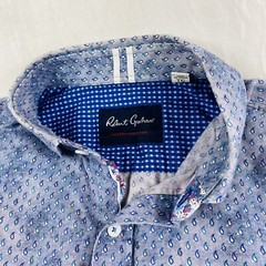 Robert Graham Cotton Linen Faded Wash S/S Button Front XL Mint
