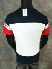 Mens Southpole T-Shirt Paneled Stripes Chest Logo Green Blue Or Black