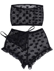 Womens Lingerie Bodysuit 3 Pieces Lace Top and Panty Set Chemise Nightwear,La…