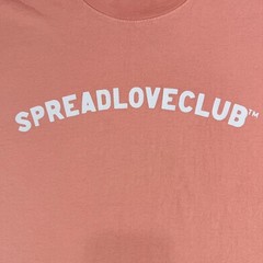 Spread Love Club T-Shirt Mens Medium Pink Graphic Logo Tee Casual Streetwear 647