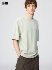UNIQLO U AIRism Cotton Oversized Crew Neck Half-Sleeve T-Shirt XXS-3XL US/EUsize