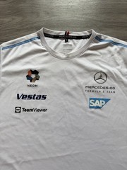 2022 MERCEDES-BENZ FORMULA E TEAM WHITE T-SHIRT OFFICIAL LICENSED PRODUCT Size M