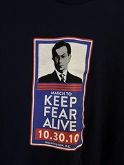 2010 Stephen Colbert March to Keep Fear Alive T Shirt Comedy Central Men’s L