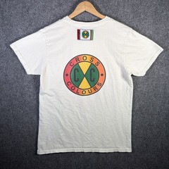 Vintage Cross Colors Shirt Mens Small White 90s Black Culture USA Magic Johnson