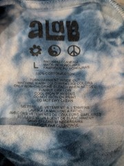 Alab Never Grow Up Tie Dye Tee Shirt Pre Owned Excellent