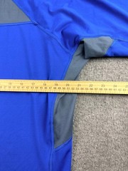 Adidas Blue Performance Training Tee Men’s XXL Mesh Workout Gym Running Shirt