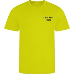 Personalised Custom Embroidered Just Cool Awdis Cool T-shirt Gym Stag Do Hen