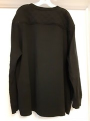 Maxi Milian New York “23” Black 2XL Long Sleeve Shirt Mesh Over Black /White