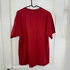 Vintage Nike Embroidered Center Swoosh Spellout Gray Tag USA Red Adult XL Vtg