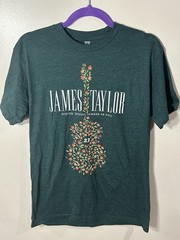 James Taylor Small T Shirt-Green 2023 Winter, Spring Summer Fall SS Concert