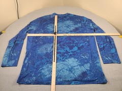 Realtree Fishing Shirt Mens 2XL Blue Aquatic Water All Over Print Sun Protection