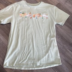 Sanrio Cinnamoroll TShirt Camping Embroidered Green Camp Fire Medium Hello Kitty