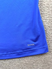 Adidas Blue Performance Training Tee Men’s XXL Mesh Workout Gym Running Shirt