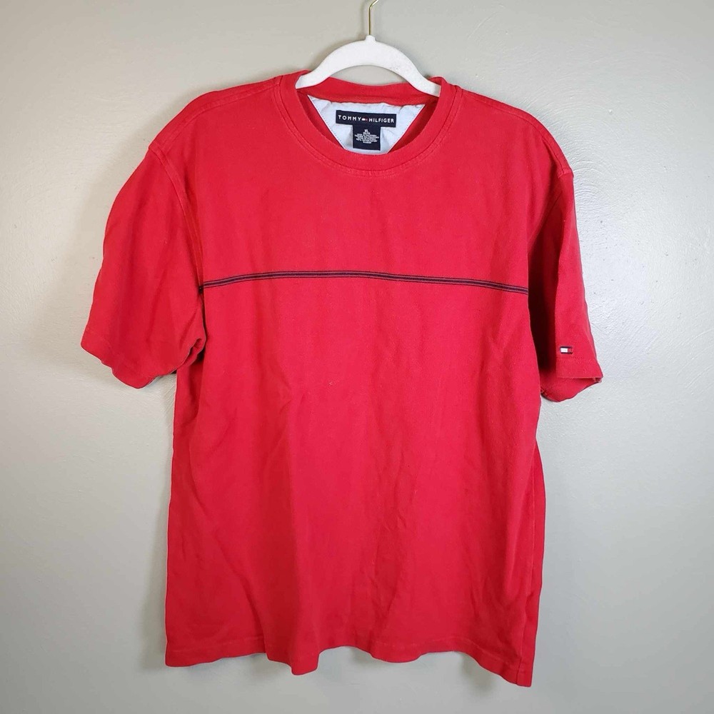 Vintage Y2K Tommy Hilfiger XL / XG Red T Shirt